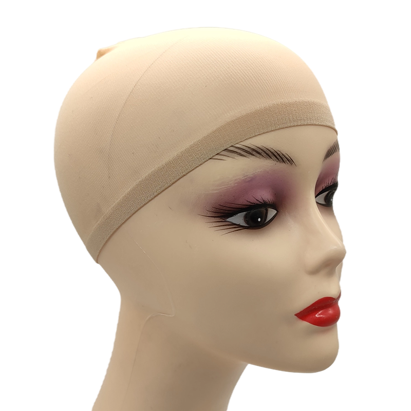 brown wig cap