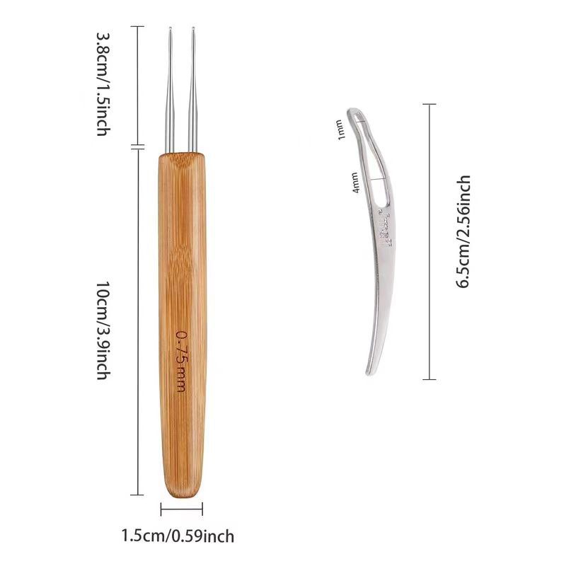 wooden crochet needles